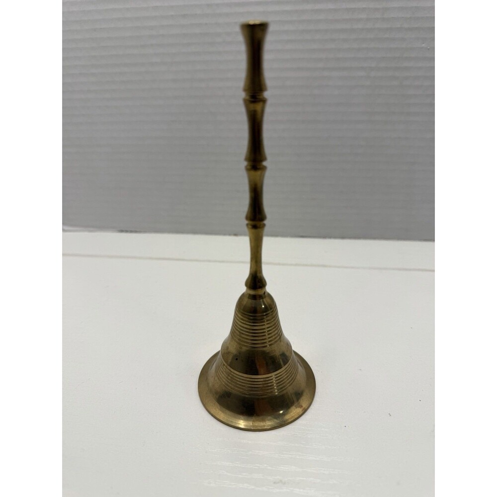 100% Brass Bell Fengshui Puja Vastu Spiritual School Dinner Grandma Core 6” Tall